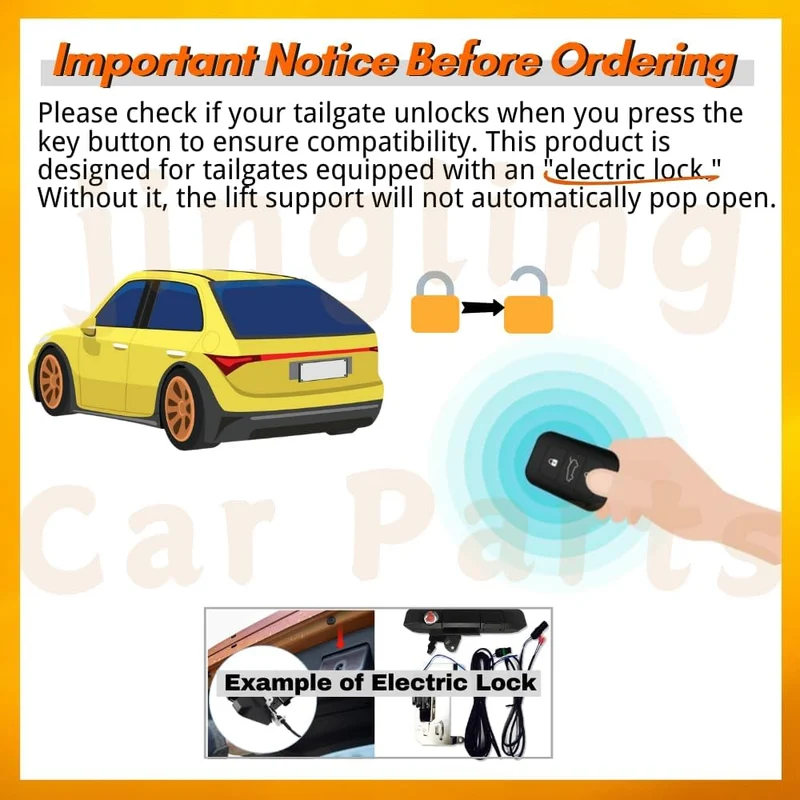 JINGLING Automatische Heckklappendämpfer für Golf Mk7&Mk7.5 2012-2021 531MM 5G6827550C 520N mit Gasd