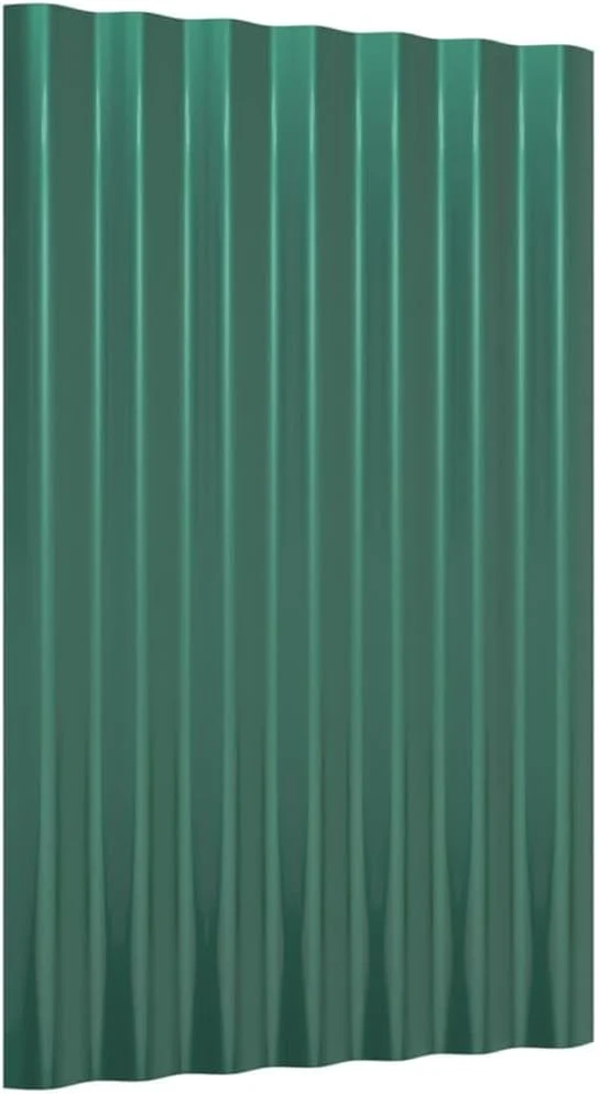 ACAGALA Dachpaneele Wellplatte aus Metall 60 x 36 cm | 12 STK. verzinkte Stahlbleche Wandplatte Meta