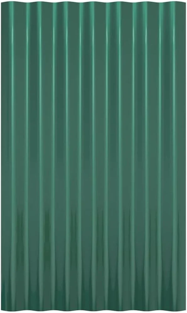 ACAGALA Dachpaneele Wellplatte aus Metall 60 x 36 cm | 12 STK. verzinkte Stahlbleche Wandplatte Meta