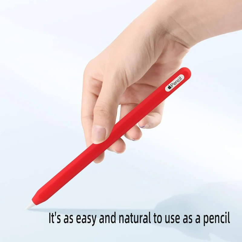 Ultra Thin Silicone Skin Cover Compatible with Apple Pencil 2nd Gen, Protective Silicone Case for iP