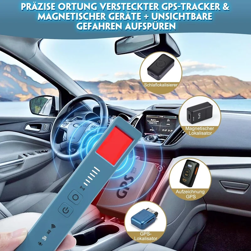 Kamera & Wanzen Detektor – Versteckte Kamera, GPS Tracker & Wanzen Aufspürgerät mit RF-Signalerkennu