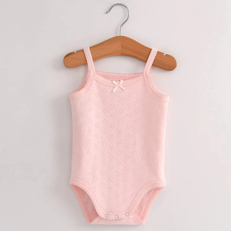 ärmelloses Tanktop, Body, für Babys, Mädchen, aus Baumwolle, 3er-Pack Strampler 6-9 Monate 4er-Pack
