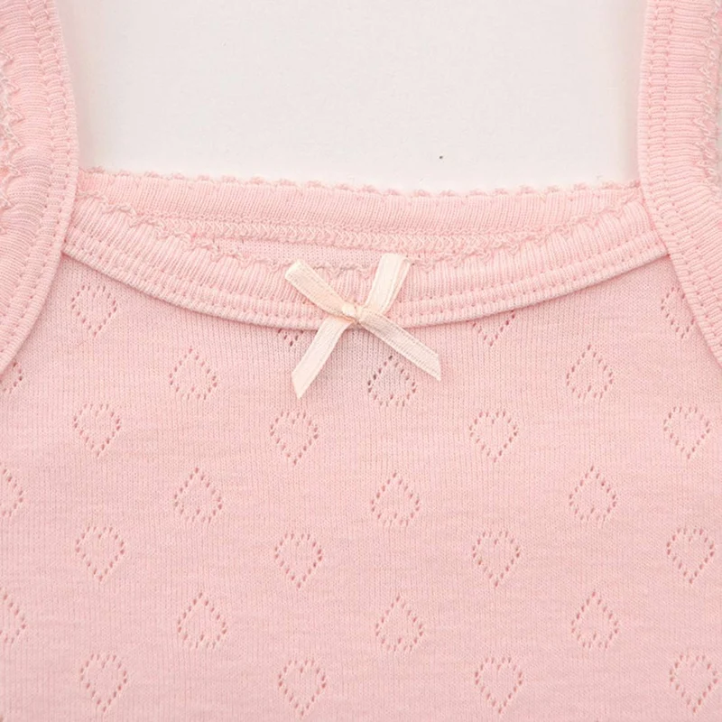ärmelloses Tanktop, Body, für Babys, Mädchen, aus Baumwolle, 3er-Pack Strampler 6-9 Monate 4er-Pack