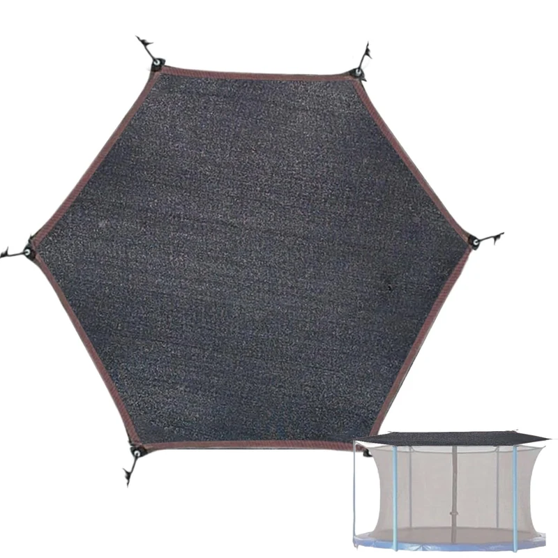 Trampolin Sonnenschutz Abdeckung - Ø 143 243 305 366 427 cm Trampolin Sonnenschutznetz, UV-Resistent