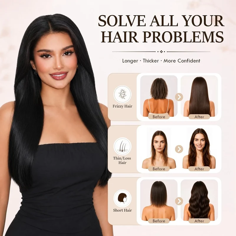 Rich Choices Bonding Extensions Echthaar Haarverlängerung keratin bondings U Tip Hot Fusion Remy Ech