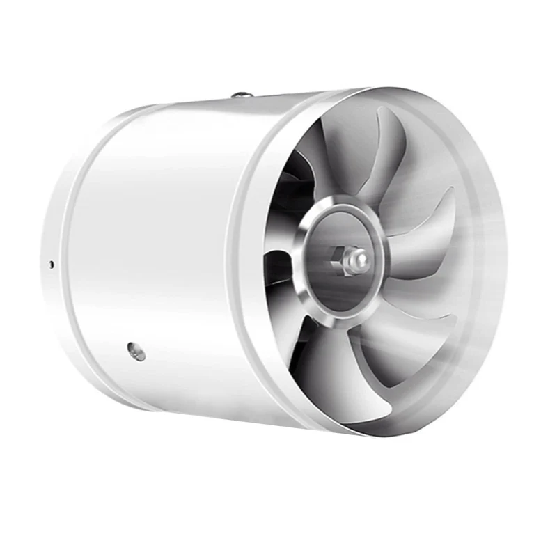 Axialer Rohrventilator Ø200mm, Abluftventilator Ø200mm Zuluft/Abluft, 25W Für Bad, WC, Küche, Gewäch