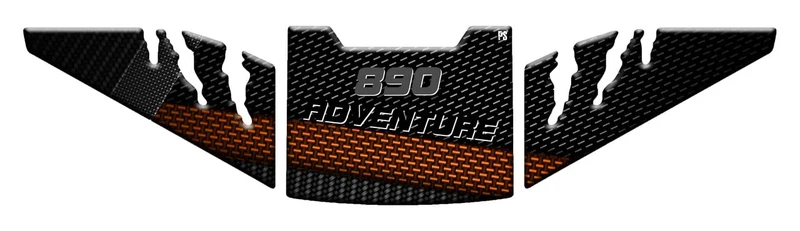 Aufkleber mit 3D-Effekt, Tankschutz aus Harz, kompatibel mit PS KTM 890 Adventure - Tankpad und Seit