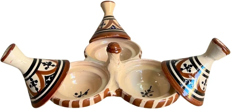 Safi Mini-Tajine Gewürzständer aus Keramik Terracotta Marokko - handwerkliche Eleganz 3012250808 Tun