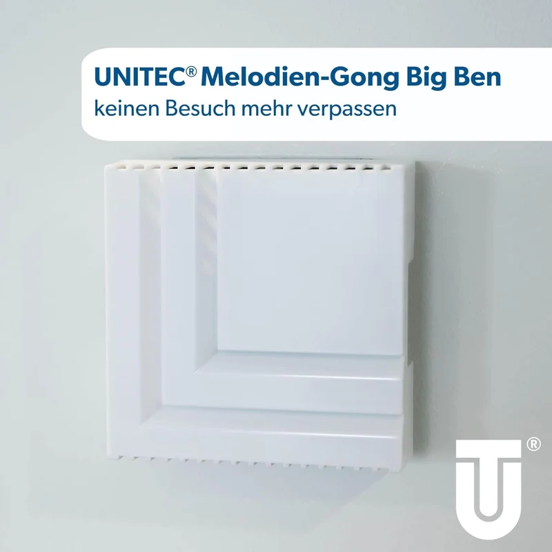 UNITEC Melodien-Gong Big Ben, elektronisch, Lautstärke: 78-85 dB, weiss