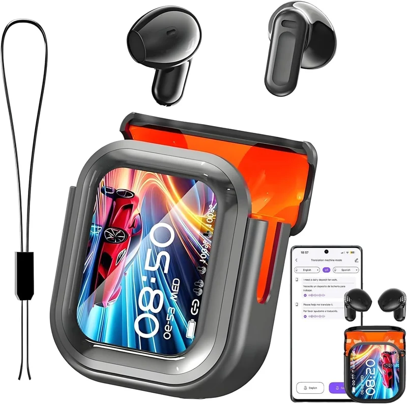 NE20 KI Übersetzungskopfhörer in 165 Sprachen & 7 Mode - Bluetooth 6.0 Sprachübersetzer Kopfhörer Ec
