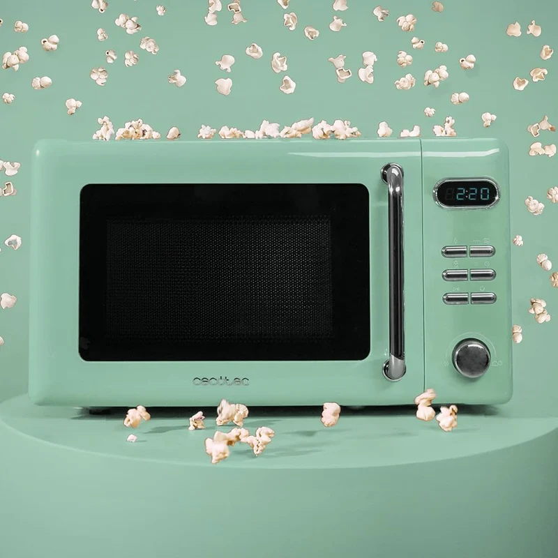 Cecotec Mikrowelle mit Grill ProClean 5110 Retro Green, 20 L, 700 W digital Digital | Grill Grün, Di