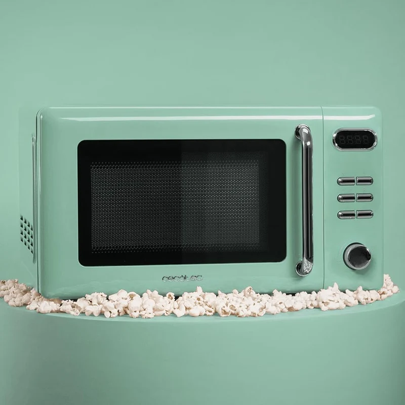 Cecotec Mikrowelle mit Grill ProClean 5110 Retro Green, 20 L, 700 W digital Digital | Grill Grün, Di