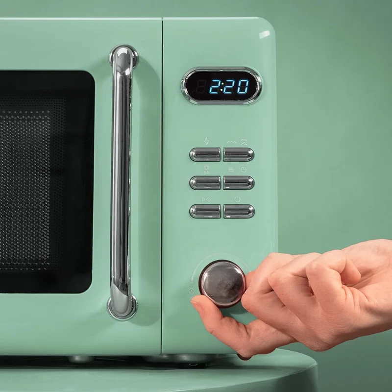 Cecotec Mikrowelle mit Grill ProClean 5110 Retro Green, 20 L, 700 W digital Digital | Grill Grün, Di