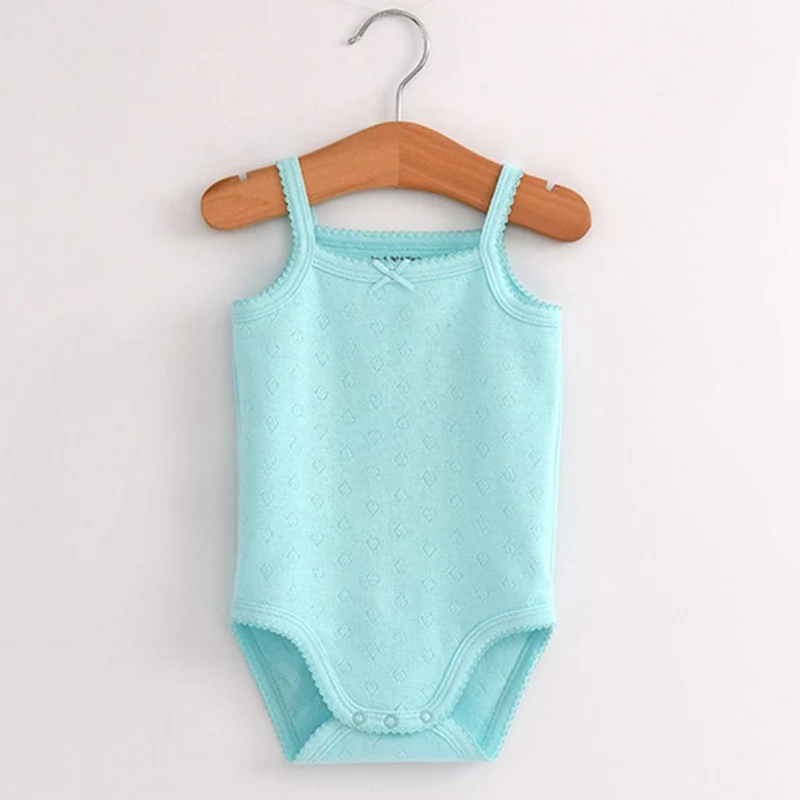 ärmelloses Tanktop, Body, für Babys, Mädchen, aus Baumwolle, 3er-Pack Strampler 0-3 Monate 4er-Pack