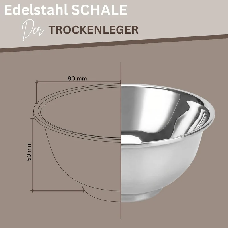 Rasierset Für Manner - Sicherheitsrasierer, Ständer, Schale, Rasierseife, Deo Mouse Creme, Echthaar
