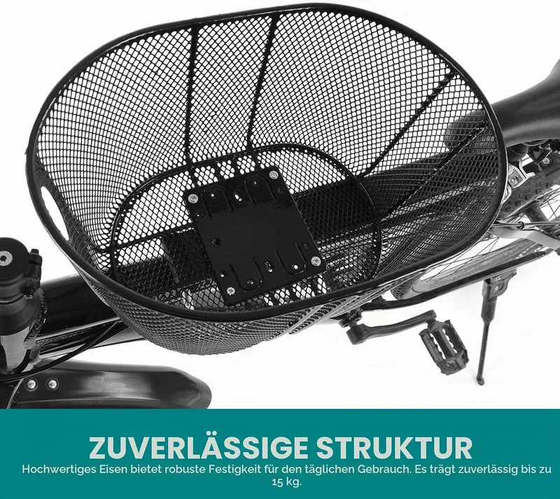 ACAGALA Hundefahrradkorb, Mountainbike-Einkaufskorb, tragbarer Katzen- und Hundeträger für die vorde