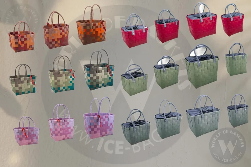 ICE-Bag Witzgall 5009-61-0 Evergreen Einkaufskorb, Shoppertasche, ca.33x20x28 cm