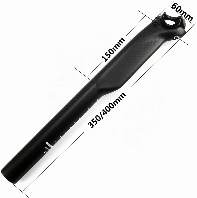Sattelstütze Carbon，RXL SL MTB sattelstütze 27.2/30.8/31.6mm Fahrrad sattelstütze schwarz 350/400mm