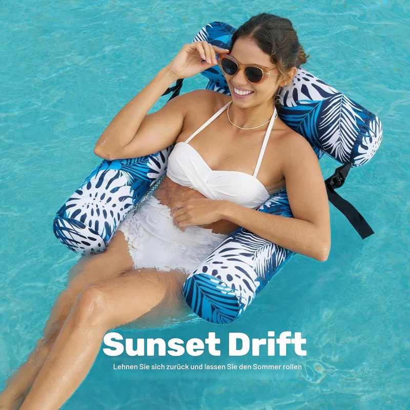 SLOOSH Luftmatratze Pool Wasser für Erwachsene, aufblasbarer Sessel, schwimmende Hängematte, aufblas