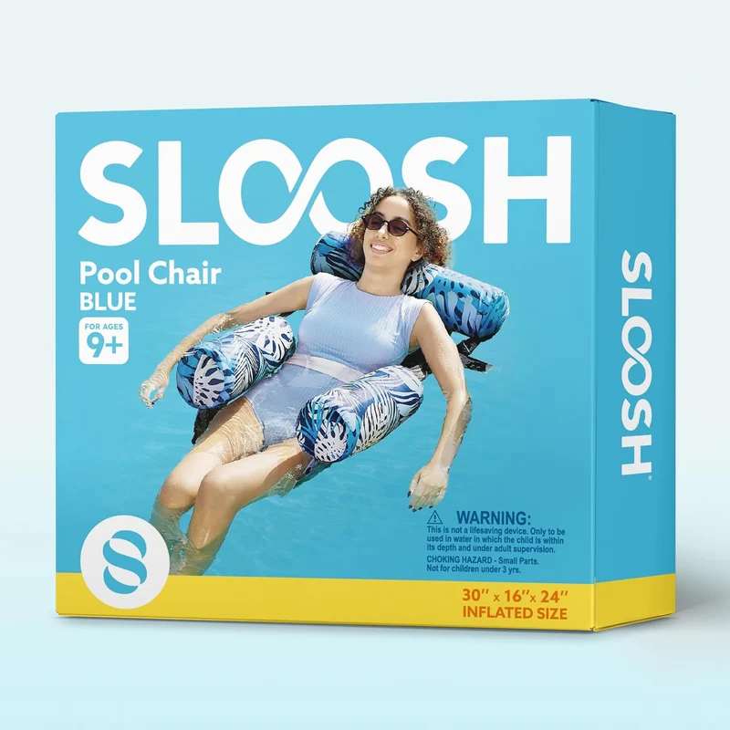 SLOOSH Luftmatratze Pool Wasser für Erwachsene, aufblasbarer Sessel, schwimmende Hängematte, aufblas