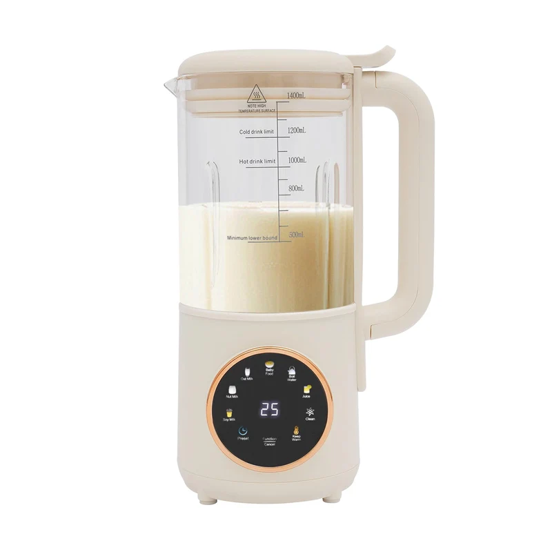 Sojamilch Maschine 1000/1400ml Nussmilchmaschine Automatische Mandelmilchmaschine Selbstreinigend Pf