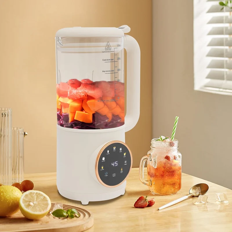 Sojamilch Maschine 1000/1400ml Nussmilchmaschine Automatische Mandelmilchmaschine Selbstreinigend Pf