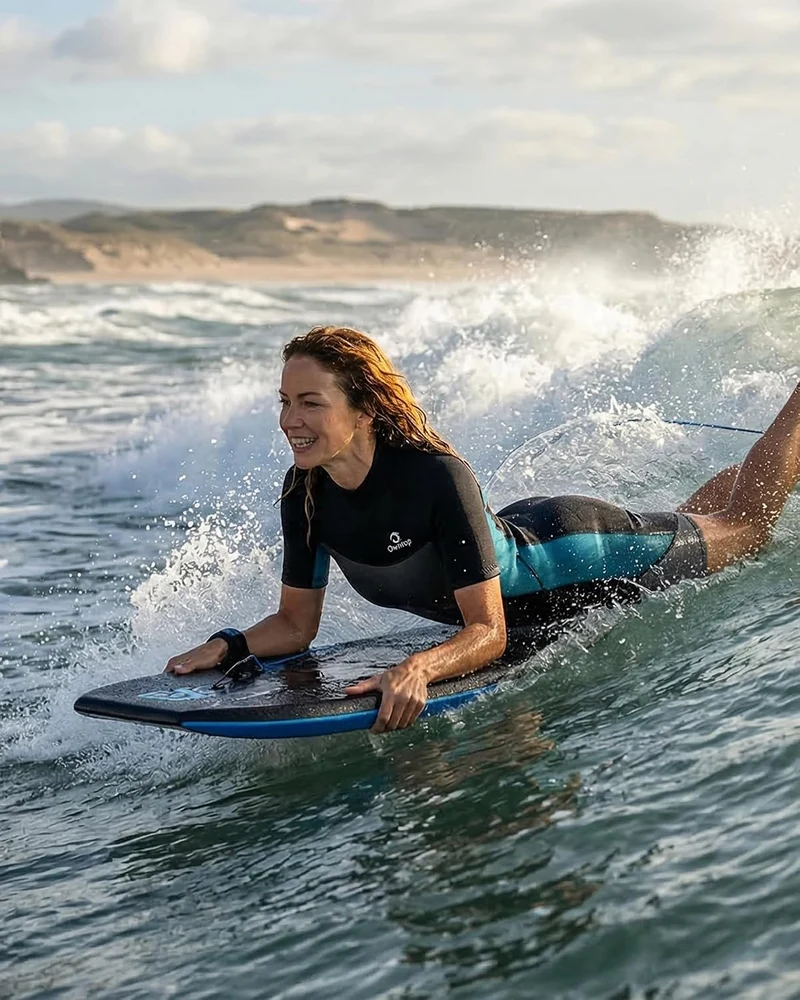 Owntop Neoprenanzug kurz Herren & Damen, 3/2 mm Neopren Wetsuit für Tauchen, Surfen, Schwimmen und K