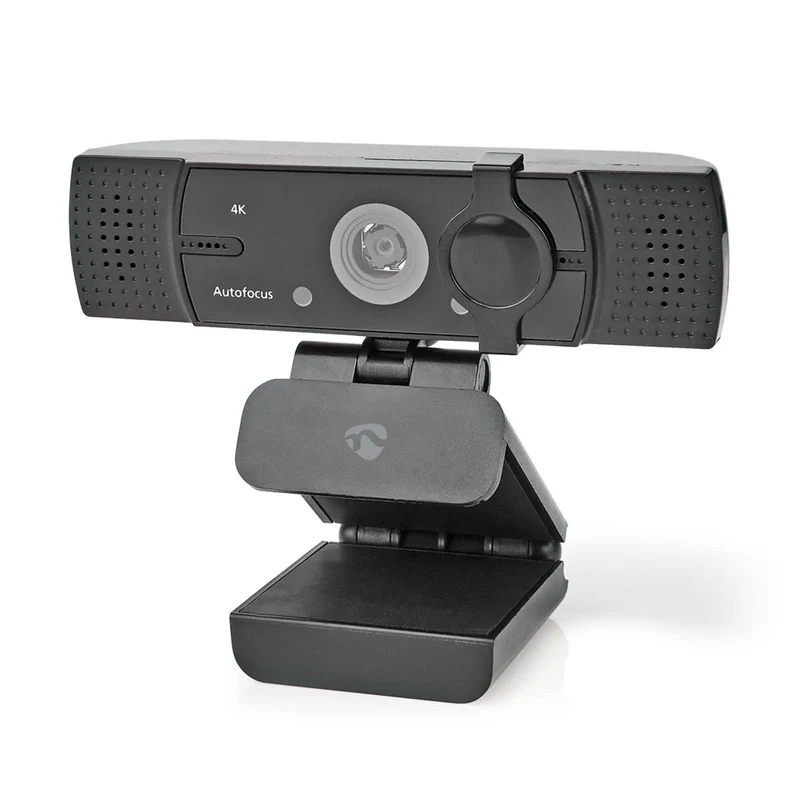 Nedis WCAM120BK Webcam | Full HD@60fps / 4K@30fps | Autofokus | Eingebautes Mikrofon | Schwarz