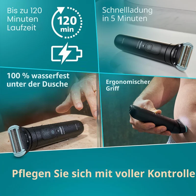 PHILIPS MULTIGROOM RASOIO CORPO BG7470/15 Wet Dry Serie 7000O