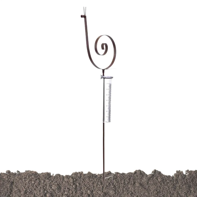 Gartenstecker-Regenmesser, Regenmesser für den Garten | Outdoor Regenmesser Schneckendekor | Monitor
