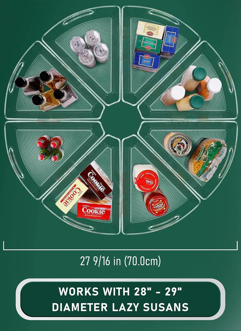 JEISSLIA Lazy Susan Schrank-Organizer-Behälter für 66 cm / 71,1 cm / 81,3 cm Durchmesser Ecken, Lazy