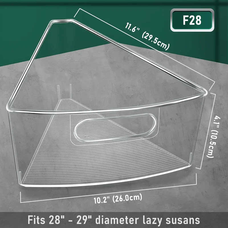 JEISSLIA Lazy Susan Schrank-Organizer-Behälter für 66 cm / 71,1 cm / 81,3 cm Durchmesser Ecken, Lazy