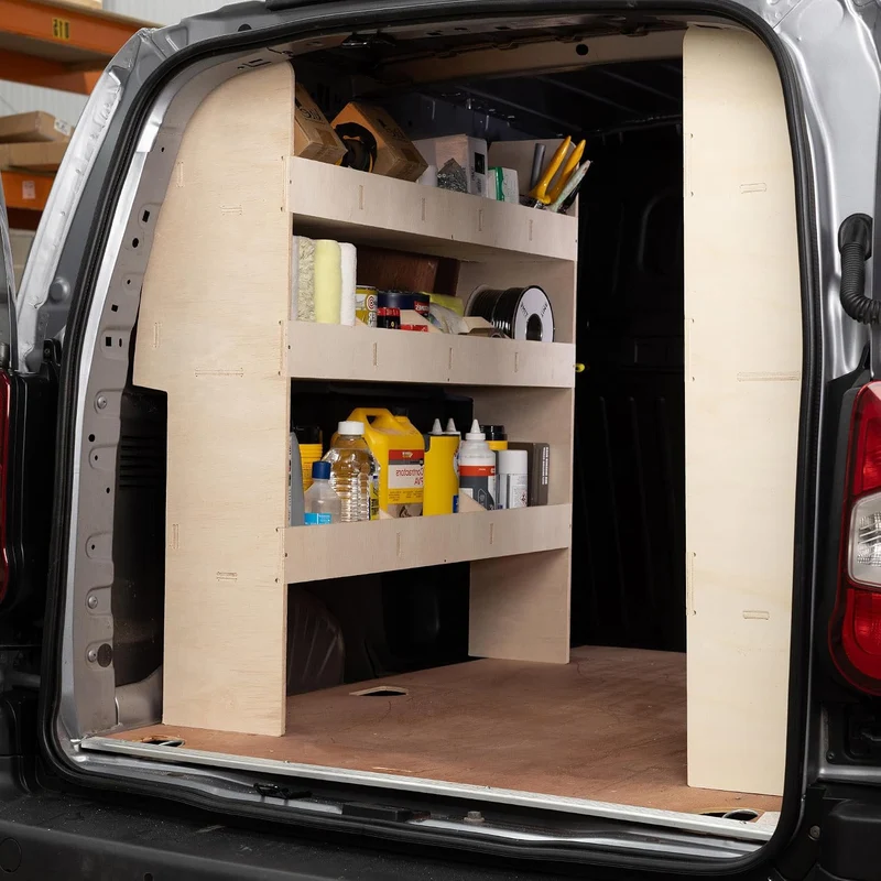 Vanify - Kompatibel mit Citroen BERLINGO L1 (M) 2019+ Fahrzeugeinrichtung Fahrzeugregale, doppelte R