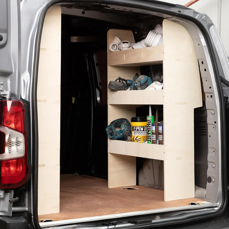 Vanify - Kompatibel mit Citroen BERLINGO L1 (M) 2019+ Fahrzeugeinrichtung Fahrzeugregale, doppelte R