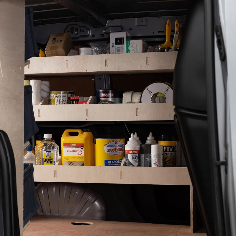 Vanify - Kompatibel mit Citroen BERLINGO L1 (M) 2019+ Fahrzeugeinrichtung Fahrzeugregale, doppelte R