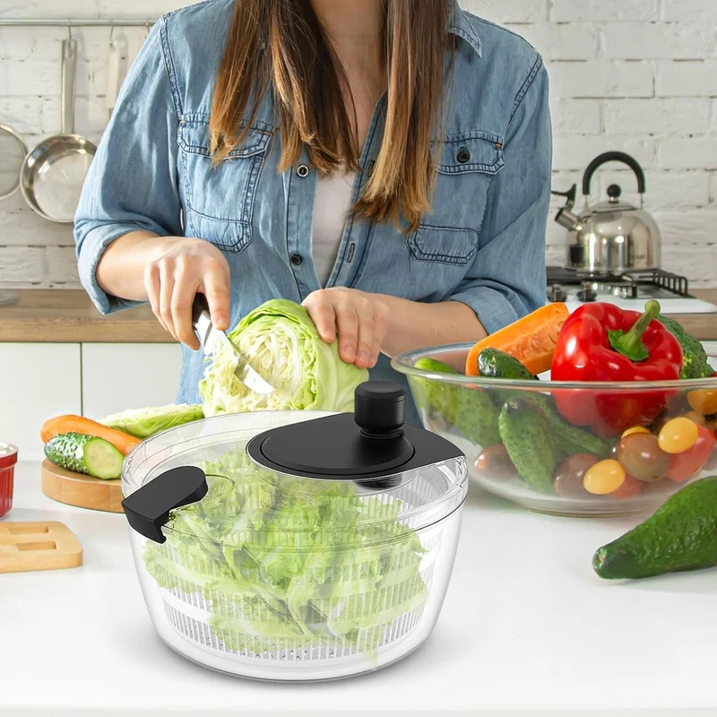 Essoreuse À Salade Professionnelle, Couverts À Salade Grande Capacité, Classic Essoreuse À Salade, T