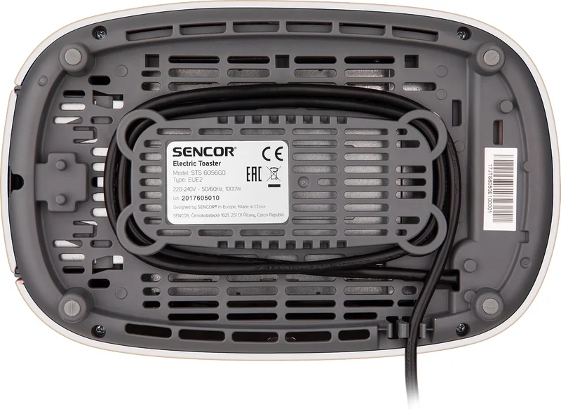 Sencor STS 6056GD Toaster, 2 Schlitze, 1000 W