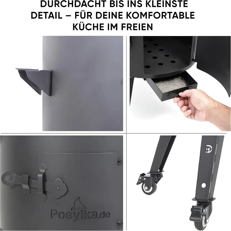 Feuerofen Utschak Ø 40cm für Kazan Wok 12L | Kasan-Ofen Учаг Feuerschale Gulaschkanone | Usbekische