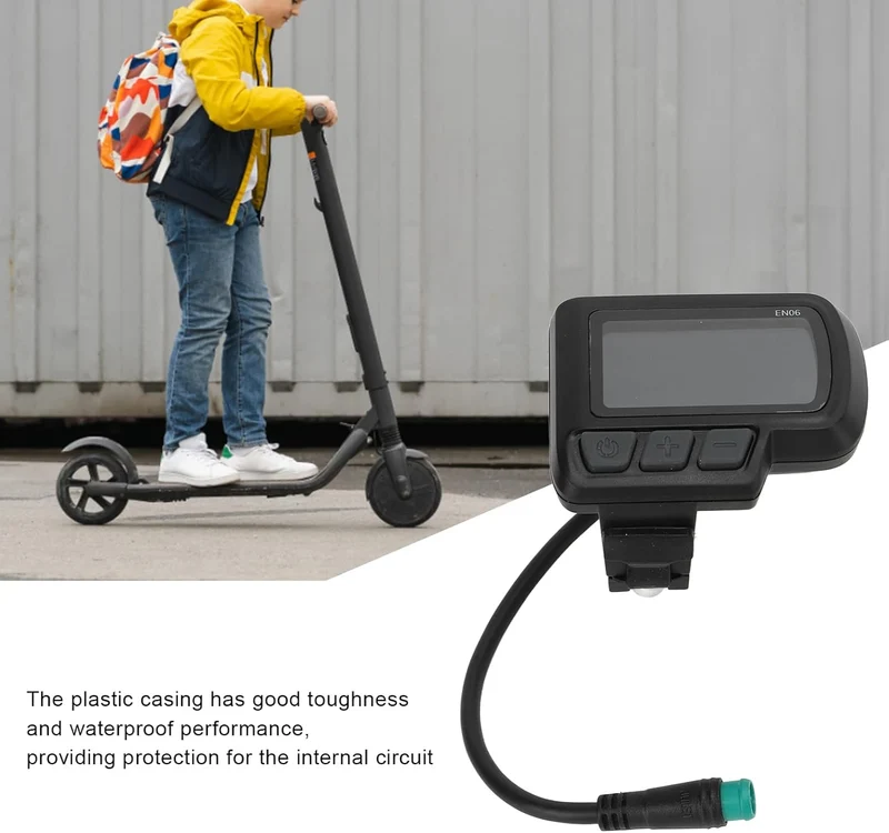 Elektrofahrrad EN06 LCD-Display, Messgerät mit USB-Schnittstelle, Geschwindigkeitsanzeige, Leistungs