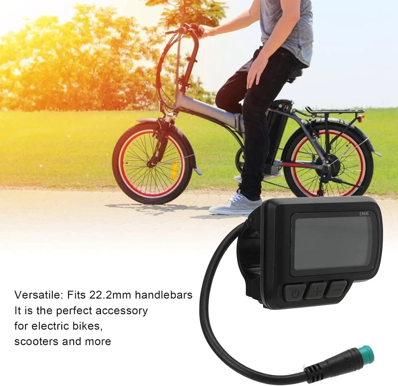 Elektrofahrrad EN06 LCD-Display, Messgerät mit USB-Schnittstelle, Geschwindigkeitsanzeige, Leistungs
