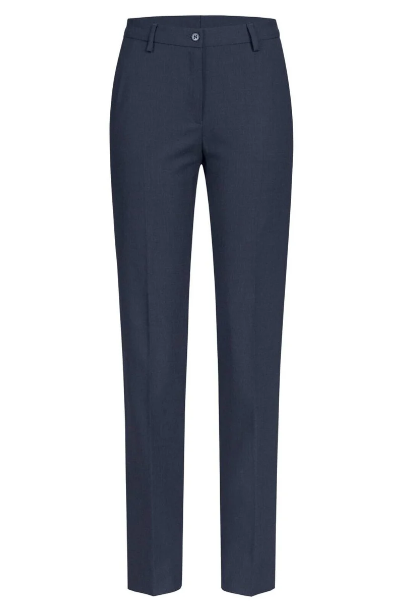 GREIFF Damenhose mit hoher Leibhöhe | Gerader Beinverlauf | 2 Seitentaschen 32 Blaue Marine, 32 Blau