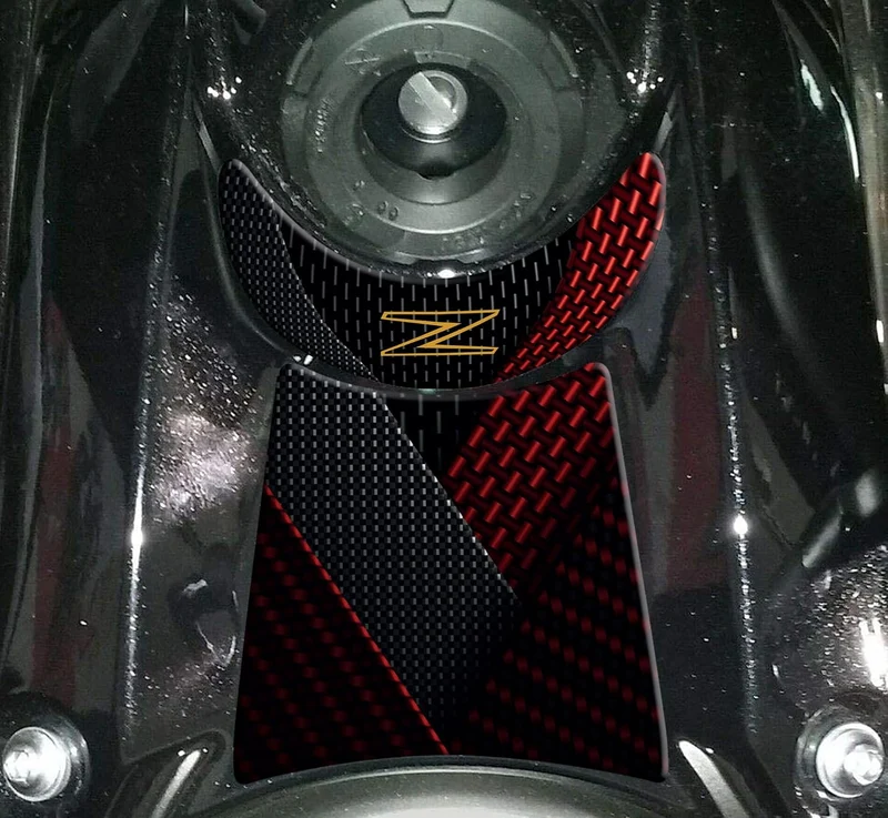 Paraserbatoio.it Aufkleber aus Harz, 3D-Effekt, kompatibel mit Kawasaki Z650 (Red 50th Anniversary,
