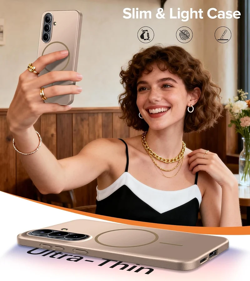 sqgylgl Ultradünne Hülle für Samsung Galaxy S26 5G, Extrem Dünn Matte S26 Handyhülle PC Schale Kompa