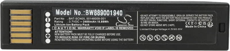 vhbw Akku Ersatz für Honeywell 50148009-001, BAT-SCN05 für Barcodescanner POS (2400 mAh, 3,7 V, Li-I