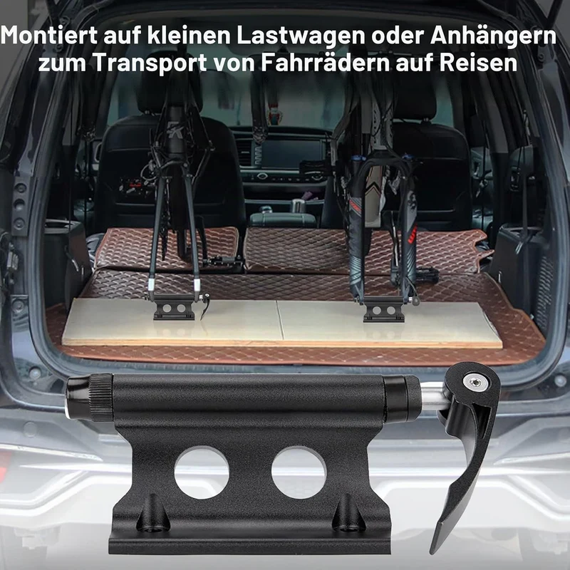 Fahrrad Gabelhalterung mit Schnellspanner Aluminiumlegierung Fahrradgabelhalterung Vorderradgabel Fe