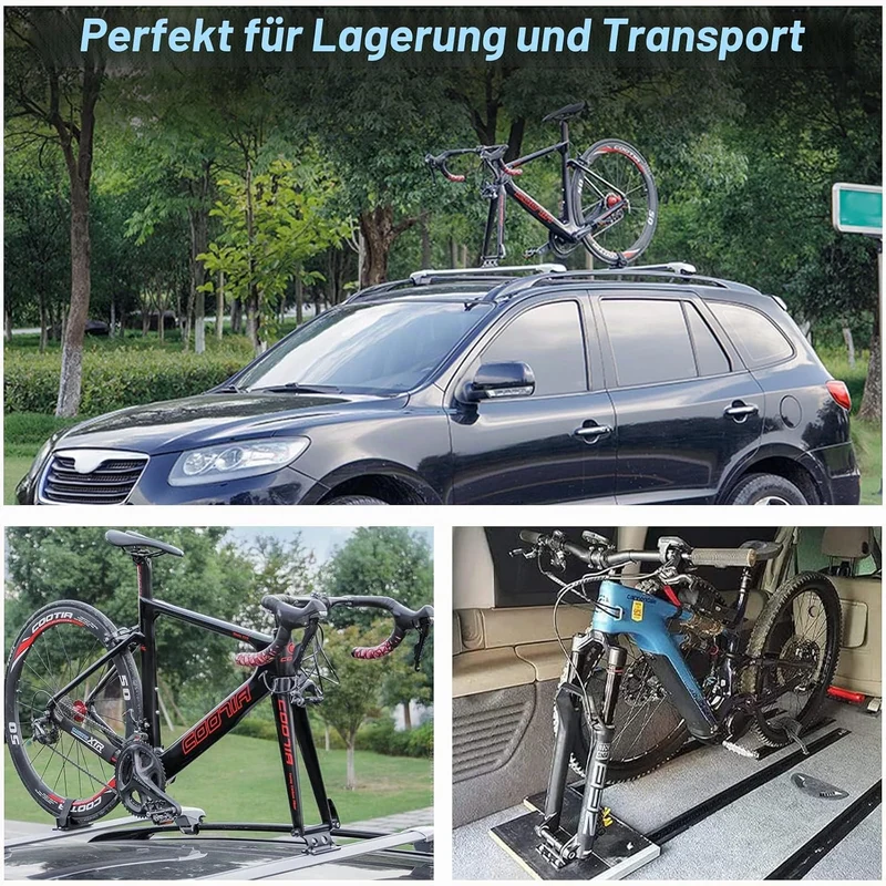Fahrrad Gabelhalterung mit Schnellspanner Aluminiumlegierung Fahrradgabelhalterung Vorderradgabel Fe