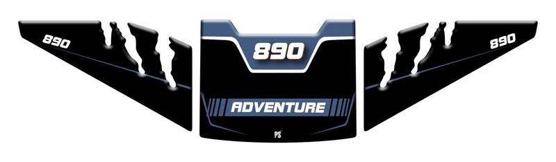 Paraserbatoio.it Aufkleber mit 3D-Effekt, Tankschutz aus Harz, kompatibel mit PS KTM 890 Adventure -