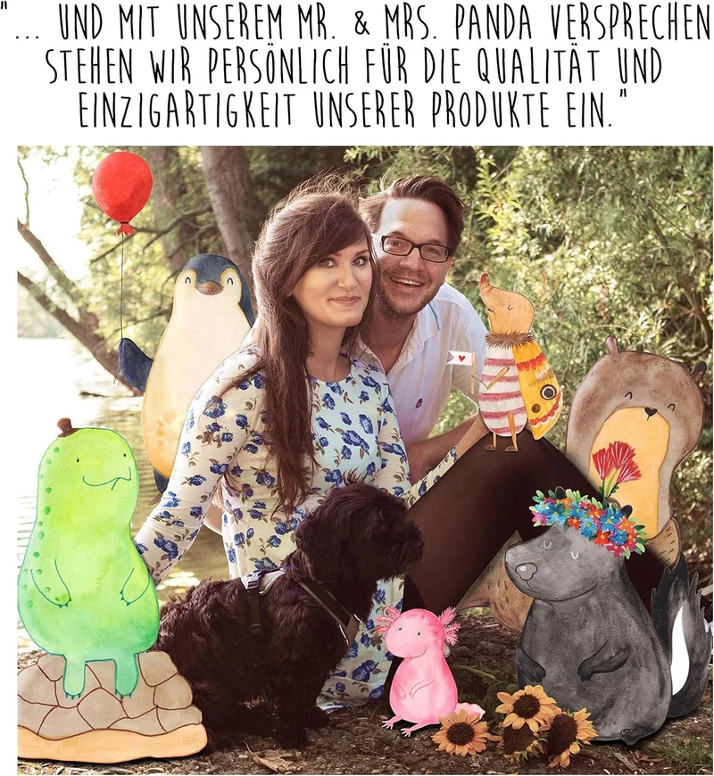 Mr. & Mrs. Panda Blechdose rund Koala Familie - Geschenk, Vorratsdosen, Metall Dose, Geschenkbox, qu