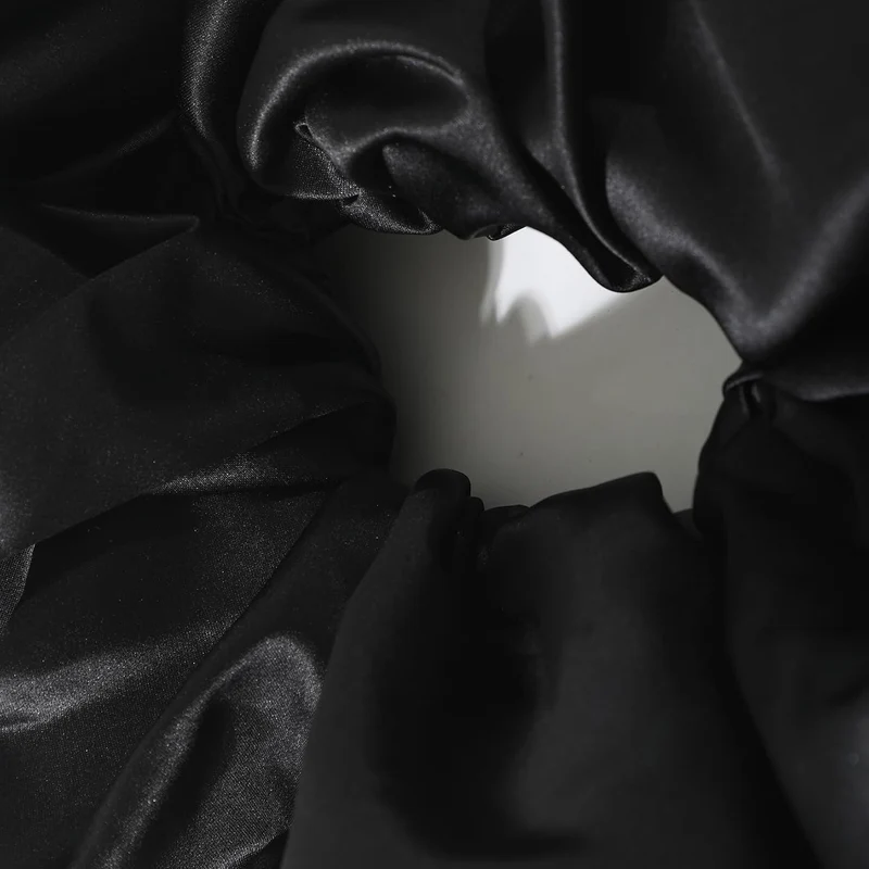 Satin-Umhang mit Puffärmeln, Brautschal, gerüschter Bolero, Wickeltuch für Braut, Hochzeitskleid, Ve
