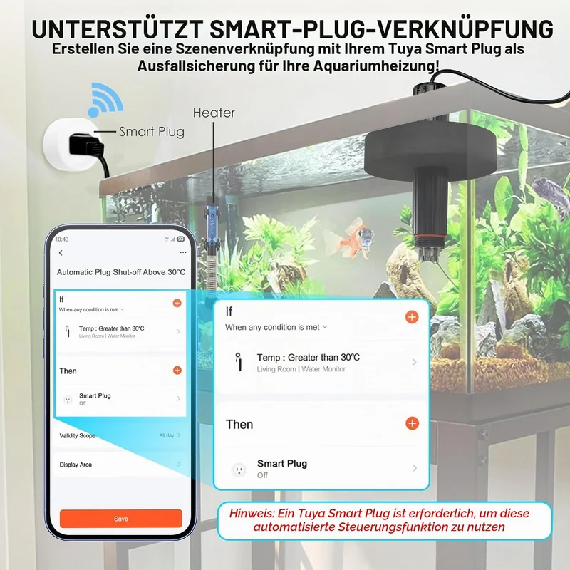 7-in-1 WiFi-Smart-Wasserqualitätssonde Echtzeit-Überwachung von pH-Wert | Temperatur | TDS | EC | Sa